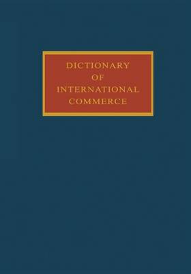 Dictionary of International Commerce