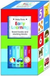 Early Learning Books and Stacking Blocks Set