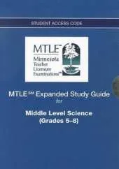 MTLE Expanded Study Guide -- Access Card -- for Middle Level Science (Grades 5-8)