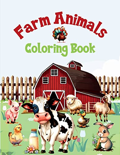 Farm Animals Coloring Book