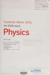 Essential Maths Skills for as/A Level Physics
