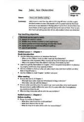 Storyworlds Bridges Stage 10 Jake Ace Detective Guided Reading Card