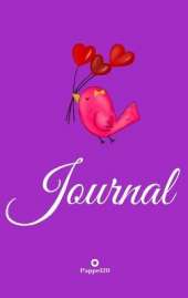 Journal for Girls ages 8+Girl Diary Journal for teenage girl Dot Grid Journal Hardcover Purple Bird cover 122 pages 6x9 Inches
