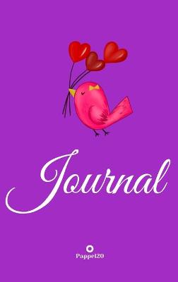 Journal for Girls ages 8+Girl Diary Journal for teenage girl Dot Grid Journal Hardcover Purple Bird cover 122 pages 6x9 Inches