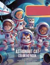 Astronaut Cat Coloring Book": Get ready To Join Our Intrepid Astronaut Cat On a Mission To Uncover The Secrets Of The Cosmos Through Coloring!