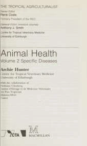 The Tropical Agriculturalist Animal Health V2 Spec Diseases