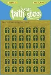 Foil Cross Miniatures - Faith That Sticks Stickers