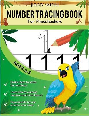 Number Tracing book for Preschoolers: Practice for Kids with Pen Control, Line Tracing, Letters, and More! Learning the easy Maths for kids. Ages 3-5