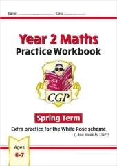 New CGP KS1 Maths Workbook - Year 2 Spring Term (extra practice for the White Rose scheme)