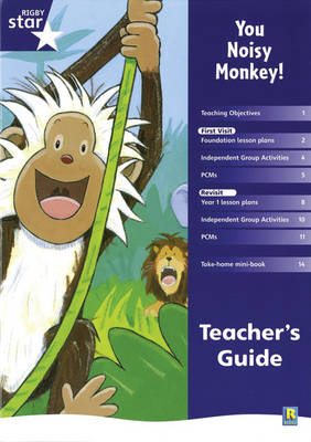 Rigby Star Shared Reception Fiction: You Noisy Monkey! Teacher's Guide