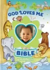 God Loves Me Bible, Newly Illustrated Edition: Photo Frame on Cover