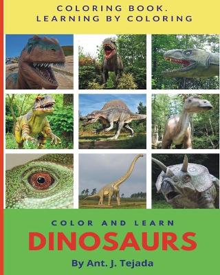 Color and Learn: Dinosaurs: Coloring book. Learn by coloring.