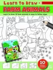 Learn to Draw Farm Animals: Learning To Draw Activity Book