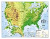 Kids Physical USA Education (Grades 4-12) Flat: Wall Maps Education