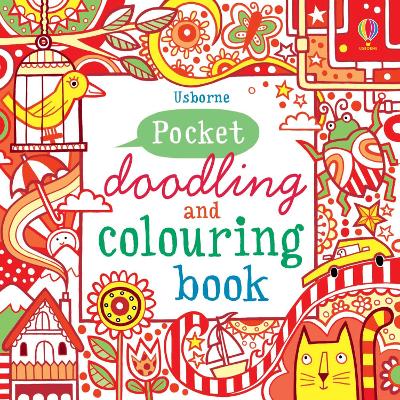 Pocket Doodling and Colouring Book Red