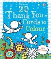 Twenty Thank You Cards to Colour