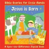 Jesus is Born: A Spot-the-Difference Jigsaw Book