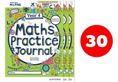 White Rose Maths Practice Journals Year 4 Workbooks: Pack of 30