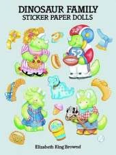 Dinosaur Family Sticker Paper Dolls