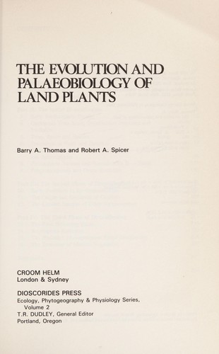 Evolution and Palaeobiology of Land Plants