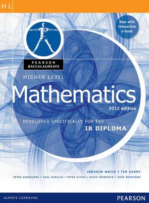 Pearson Baccalaureate  Higher Level Mathematics second edition print and ebook bundle for the IB Diploma