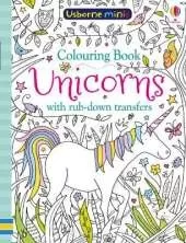 Colouring Book Unicorns with Rub-Down Transfers x 5 pack