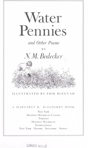 Water Pennies and Other Poems
