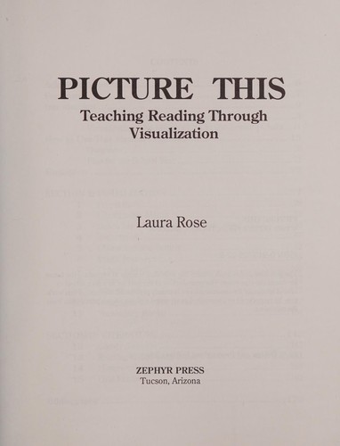 Picture This: Teaching Reading Through Visualization