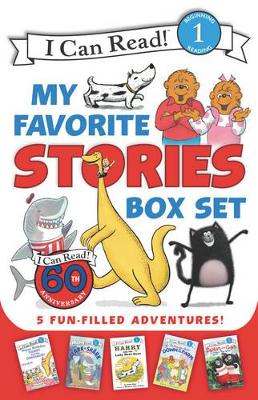 I Can Read My Favorite Stories Box Set: Happy Birthday, Danny and the Dinosaur!; Clark the Shark: Tooth Trouble; Harry and the Lady Next Door; The Berenstain Bears: Down on the Farm; Splat the Cat Makes Dad Glad