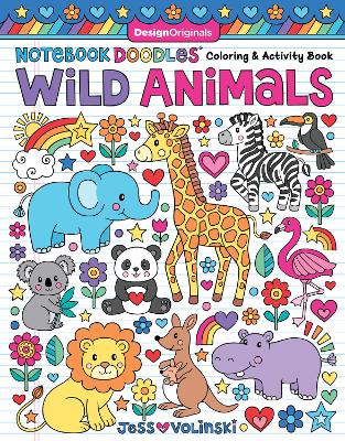 Notebook Doodles Wild Animals: Coloring & Activity Book
