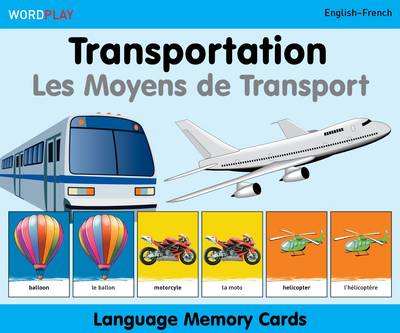 Language Memory Cards - Transportation - English-spanish