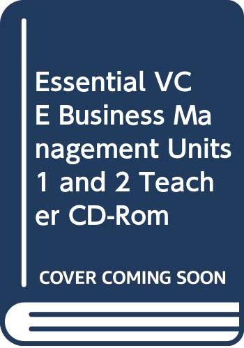 Essential VCE Business Management Units 1 and 2 Teacher CD-Rom