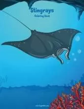 Stingrays Coloring Book 1