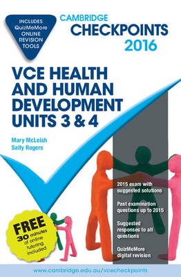 Cambridge Checkpoints VCE Health and Human Development Units 3 and 4 2016 and Quiz Me More