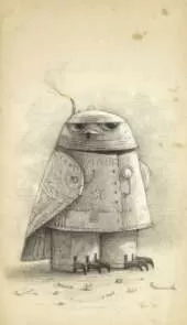Shaun Tan Notebook - Snow Owl (Grey)