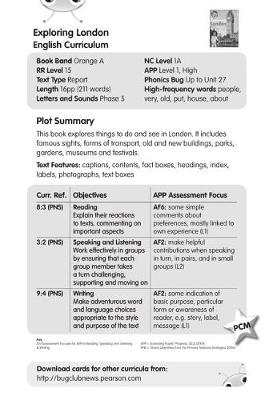 BC NF Orange A/1A Exploring London Guided Reading Card