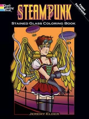 Steampunk: Stained Glass Coloring Book