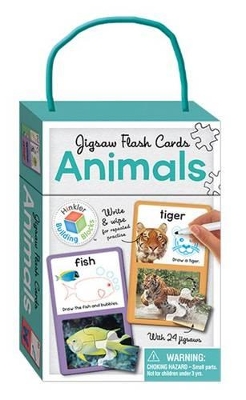 Building Blocks Animals Jigsaw Flash Cards