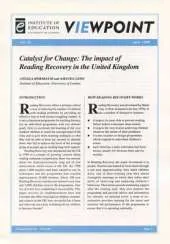 Catalyst for Change: The impact of Reading Recovery in the United Kingdom