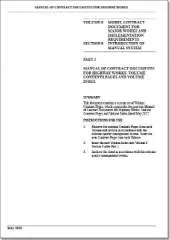 Manual of contract documents for highway works: Vol. 0: Model contract document for major works and implementation requirements, Section 0: Introduction of manual system, Part 2: Manual of contract documents for highway works: volume contents pages and vo