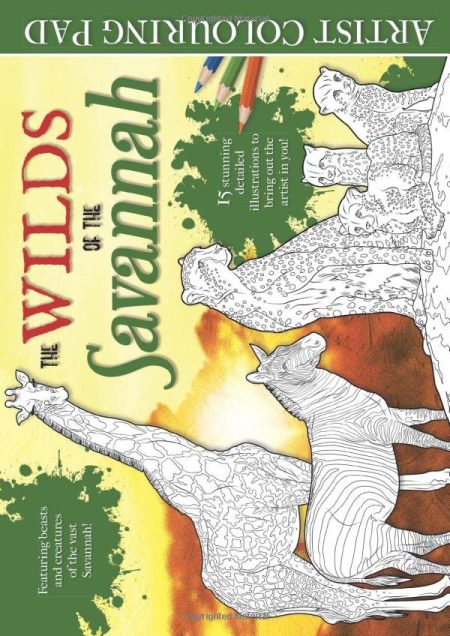 The Wilds of the Savannah Artist Colouring Pad