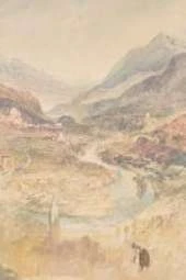 4x6" Field Journal / Field Notebook / Field Book / Memo Book / Pocket Notebook - Chatel Argent and the Val d'Aosta from above Villeneuve (100 pages/50 sheets)