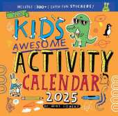 Kid's Awesome Activity Wall Calendar 2025: Includes 3+ Super Fun Stickers!