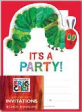 Eric Carle: The Very Hungry Caterpillar Birthday Invitations
