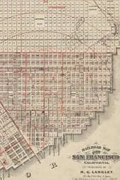 San Francisco Vintage Map Journal Notebook, 100 pages/50 sheets, 4x6