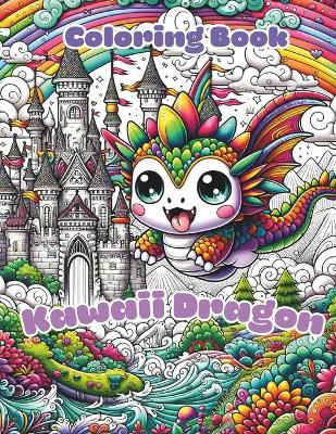 Kawaii Dragon Coloring Book: For Kids & Adults - 50 Cute and Fun, Dragons and Fantasy Animals