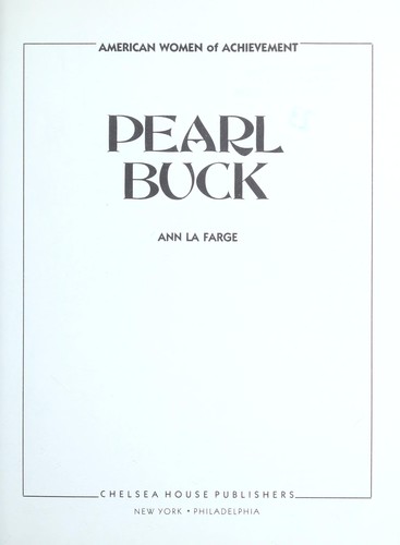 Pearl Buck: Author