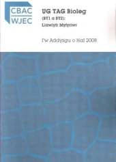 Ug Tag Bioleg (BY1 a BY2) - Llawlyfr Myfyriwr
