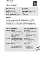 BC JD Plays Green/1B Planet Emerald Guided Reading Card