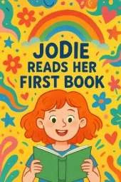 Jodie Reads Her First Book: A journey of first words, new stories, and the magic of reading with Jodie and Bear.
